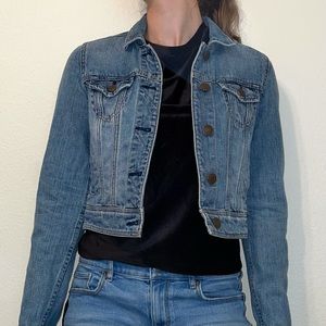 American Eagle Cropped Denim Jean Jacket